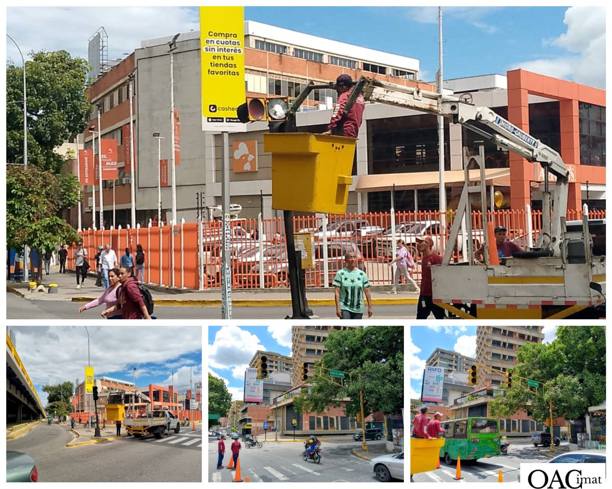 #07Agos Div. De Infraestructura Vial realizó trabajo preventivo en intersecciones semaforizadas, en las Avenidas Macaracuay, Fco. Miranda, Santiago de León. Rómulo Gallegos, Ppal. de Boleita, Ppal. de Los Ruices quedando operativas 
#ImatSucreTrabajandoPorSuMunicipio