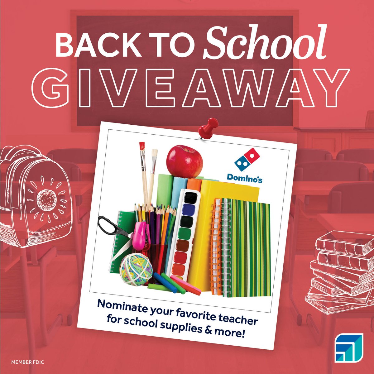 📢August giveaway!!!!
Check out our Instagram and follow along as we will have a giveaway for teachers &amp; students for the month of August! 
Our Instagram is <a href="/fmstatebank/">F&M State Bank</a> 👏🏻🎉

instagram.com/fmstatebank/

#giveaway #fmbank #teachers #students #Schoolyear