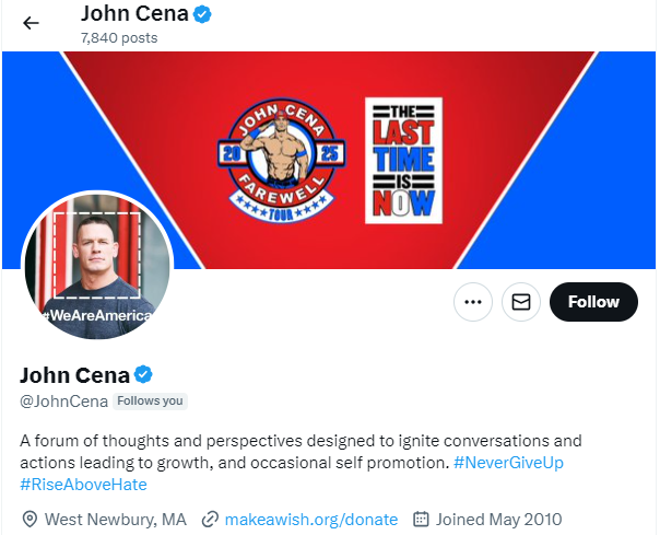 Real recognize real...
Thanks for supporting us <a href="/JohnCena/">John Cena</a>