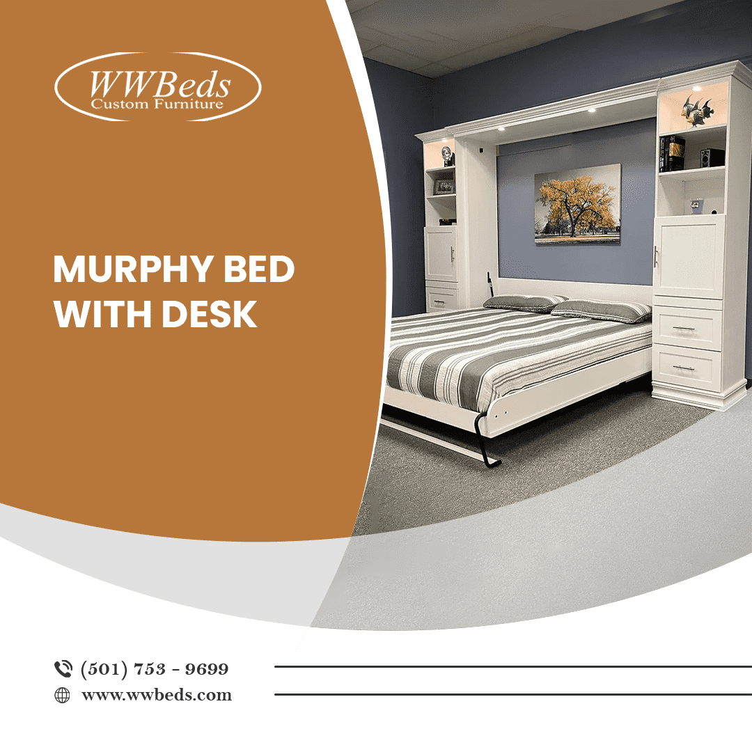 wwbeds's tweet photo. Combine work and rest with a Murphy Bed with Desk from WWBeds Custom Furniture. Our space-saving designs offer a practical workspace and a cozy bed, perfect for any home office. 

 https://t.co/paoU8qPsx7 

#HomeOffice #MurphyBed #SpaceSaving #WWBeds https://t.co/tGEEMWyK84