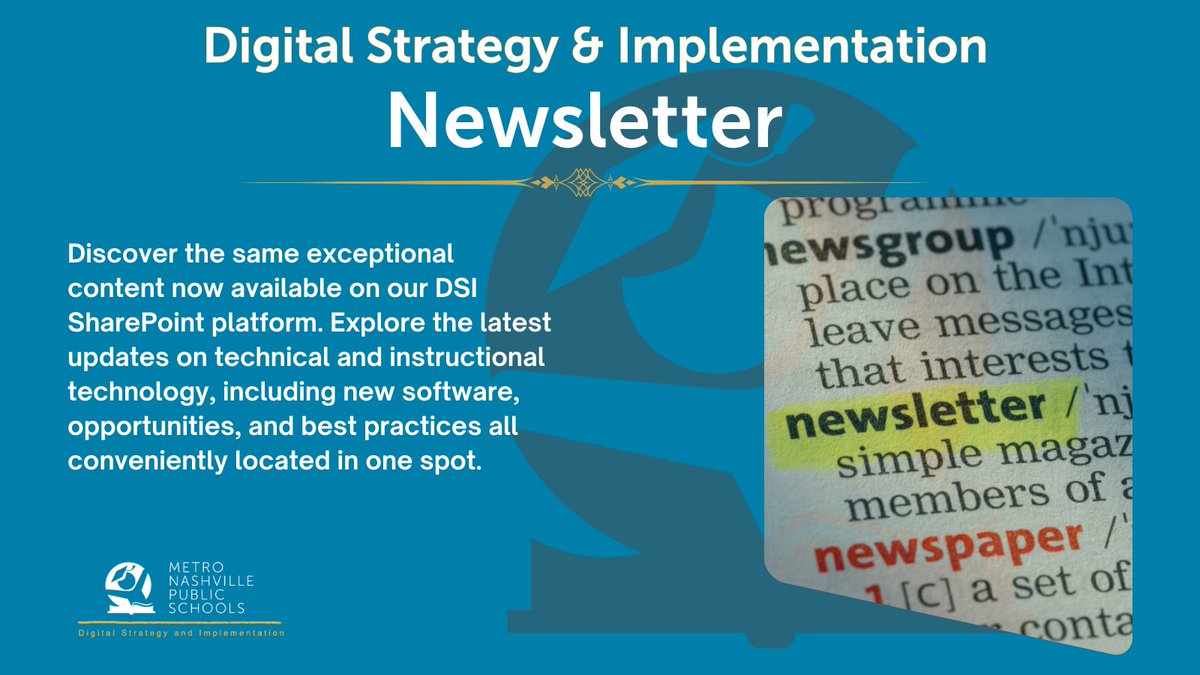 🎒 As the new school year approaches, we're excited to share the latest updates and resources to enhance your teaching experience with technology! Dive into our Back-to-School DSI Newsletter for all the details. 📚✨ k12mnps.sharepoint.com/sites/655-HSTG…