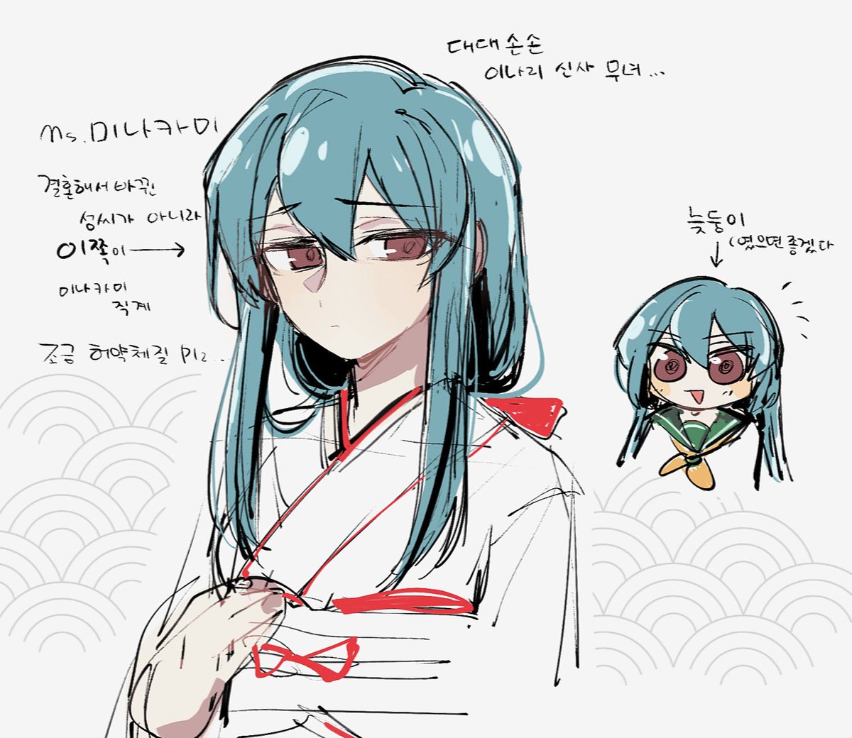 미나카미네 엄마,
제가 대신 망상해드렸습니다.