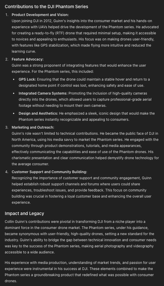 d0tslash's tweet image. I&apos;m always intrigued when I get peers that don&apos;t know the @djiglobal / @colinguinn story, &amp;amp; just have hate and malice for the dude (scapegoating him for all the early UAV failures), not realizing how pivotal he was to Phantom. It wasn&apos;t just Frank in his basement that&apos;s for sure.