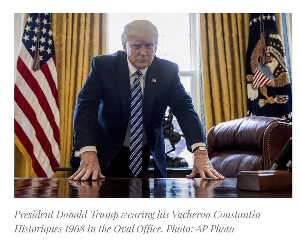 OTAPresident's tweet photo. @samuelffisher I’m confused. Doesn’t Trump wear this watch? ($82k price tag) Let’s focus on real issues. https://t.co/j1hu6I4sX5