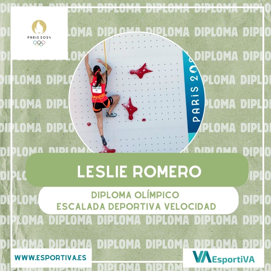 🧗‍♀️Escalando se llega al diploma olímpico 🧗‍♀️

Leslie Romero, ha conseguido este reconocimiento tras quedar en 8️⃣º puesto en la modalidad de velocidad en escalada deportiva.

¡Felicidades campeona!💜

📸 <a href="/COE_es/">Comité Olímpico Español</a> 

#JJOO #Paris2024 #JuegosOlímpicos #deportefemenino #escalada
