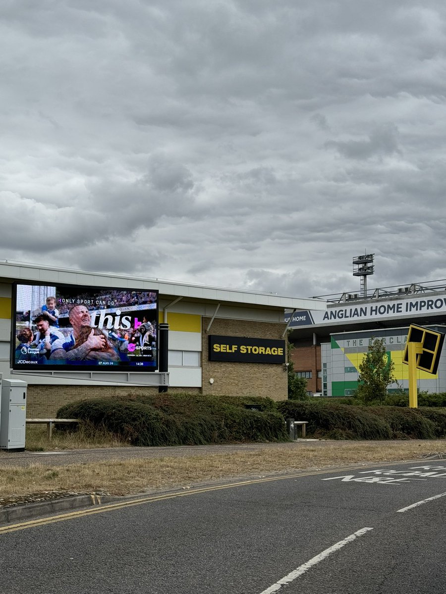 A TNT Sports advert placed just outside Carrow Road…

Talking about sticking the boot in 🤣