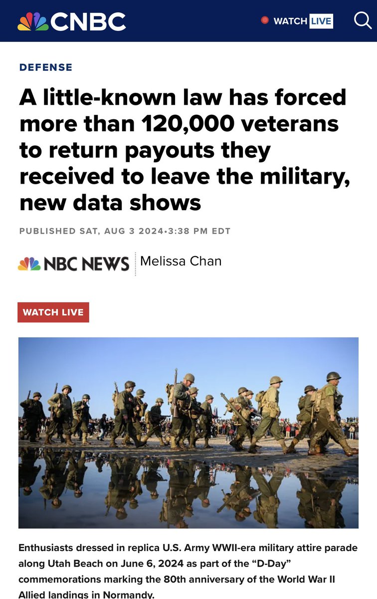 DC_Draino's tweet photo. 🚨Biden has been forcing Veterans to pay back tens of thousands of dollars in disability and separation payments

This is forcing some disabled and senior Veterans into poverty

How the hell is this happening?!

Where is Congress to stop it!! https://t.co/qKiirXGob5