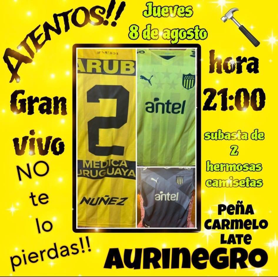Carmelolate's tweet photo. Mañana jueves en la página de la Peña https://t.co/kFgUKswTru vamos a estar subastando estas dos camisetas originales, para la recaudación de fondos para el próximos Día del niño Carbonero. Quien quiera colaborar agradecidos o sino compartiendo ya están ayudando
GRACIAS ! https://t.co/iVpmAuhPW3