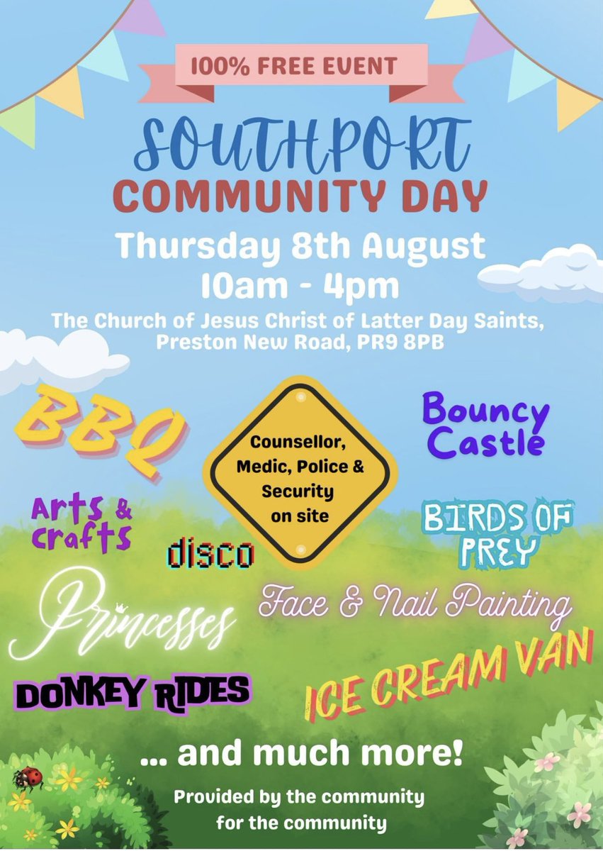 Southport Community Day tomorrow 💓💓💓 #standtogether #SouthportTogether