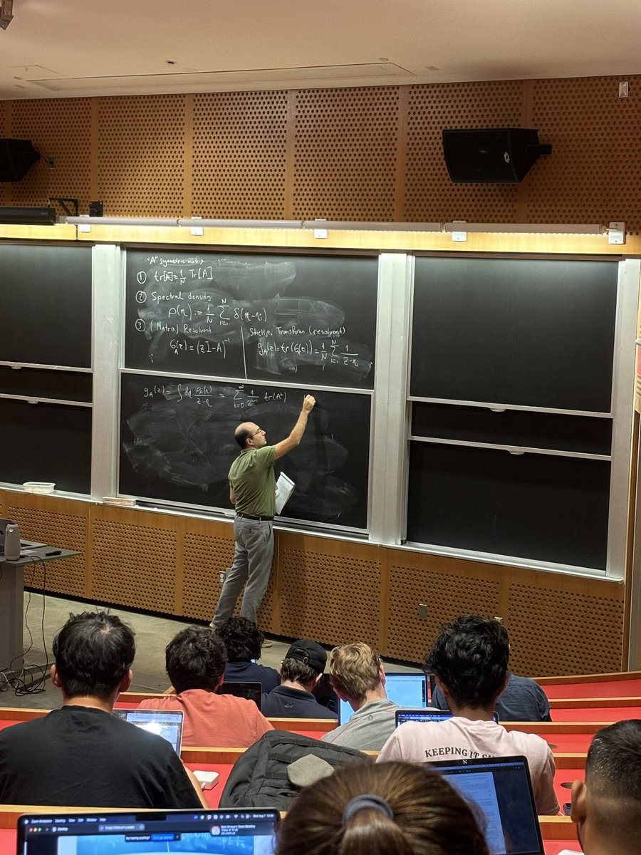 iaifi_news's tweet photo. We’ve moved to the chalkboard today for @CPehlevan’s #IAIFISummerSchool lecture on “Scaling and renormalization in high-dimensional regression.” https://t.co/hUHWiWfghy