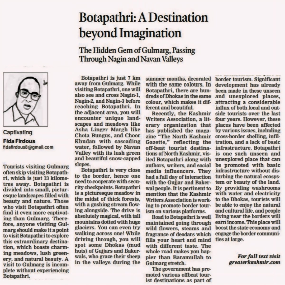 kashmir_writes9's tweet image. Botapathri: A Destination beyond Imagination. The Hidden Gem of Gulmarg, Passing Through Nagin and Navan Valleys

m.greaterkashmir.com/article/botapa…