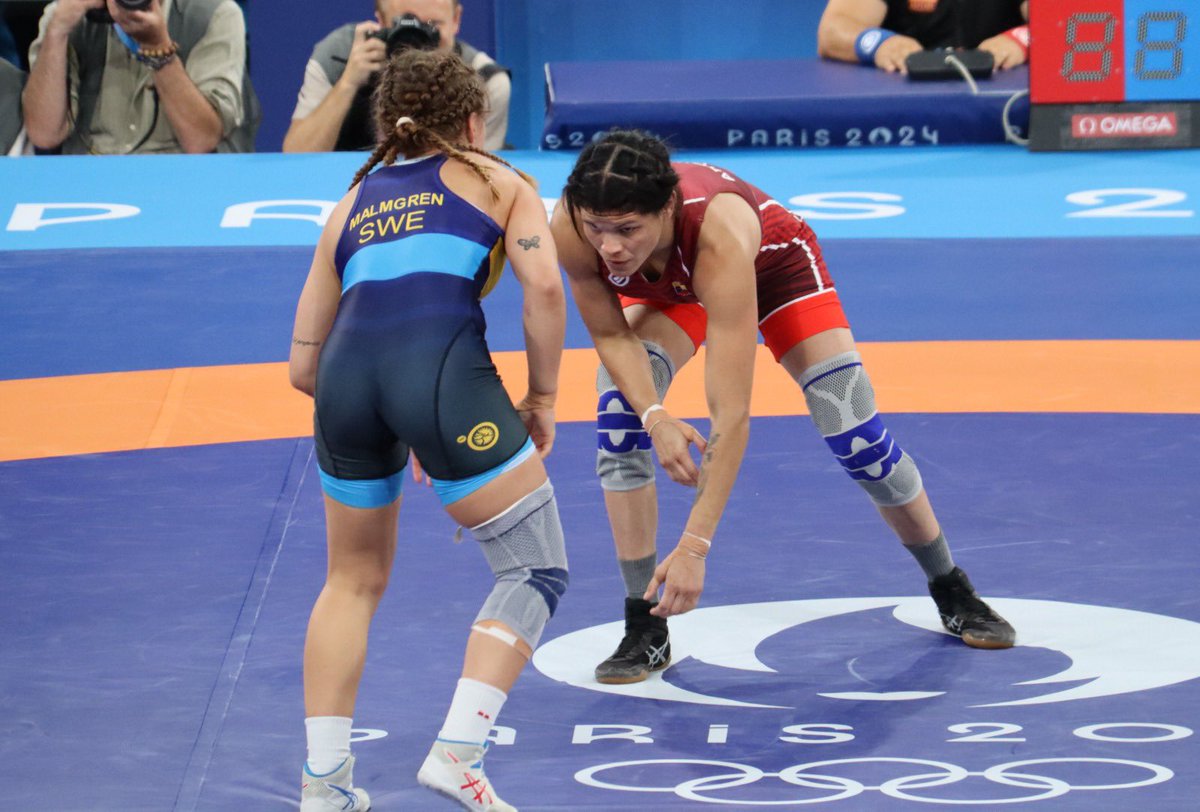 OfficialCOV's tweet photo. Lucha libre femenina.

La venezolana Betzabeth Arguello en los 53kg cayó en octavos de final ante la suiza Emma Malmgrem 5-3.

De esta forma se depile de la cita olímpica parisina. https://t.co/1JZHhhNrNW