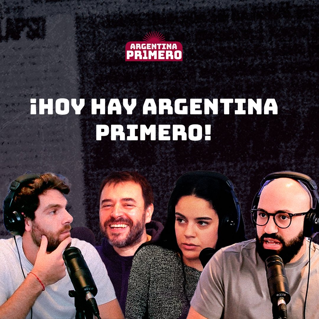 estratosferaok's tweet photo. 🌞1⃣HOY HAY ARGENTINA PRIMERO 1⃣🌞

Con @otro_periodista a las 20hs en nuestro canal de YouTube. 

No te lo pierdas 🚀 https://t.co/XkJBKT8NC1 https://t.co/LoOds8yLo2