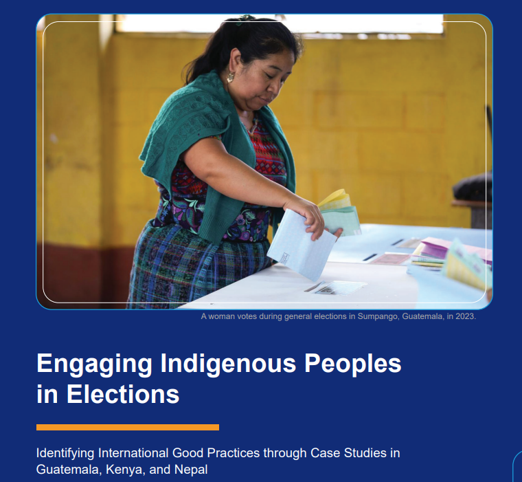 IFES Disability (@ifesdisability) on Twitter photo In celebration of International Day of the World's Indigenous Peoples on August 9, read IFES' global report on Indigenous Peoples in elections!
tinyurl.com/mvp8a89h
<a href="/Sida/">Sida</a> <a href="/EndoroisWomen/">Endorois Indigenous Women Empowerment Network</a> <a href="/fg_toriello/">Fundación Guillermo Toriello</a> <a href="/NidwanNepal/">NIDWAN Nepal</a> <a href="/IFES1987/">IFES</a> #IndigenousRights #elections In celebration of International Day of the World's Indigenous Peoples on August 9, read IFES' global report on Indigenous Peoples in elections!
tinyurl.com/mvp8a89h
<a href="/Sida/">Sida</a> <a href="/EndoroisWomen/">Endorois Indigenous Women Empowerment Network</a> <a href="/fg_toriello/">Fundación Guillermo Toriello</a> <a href="/NidwanNepal/">NIDWAN Nepal</a> <a href="/IFES1987/">IFES</a> #IndigenousRights #elections