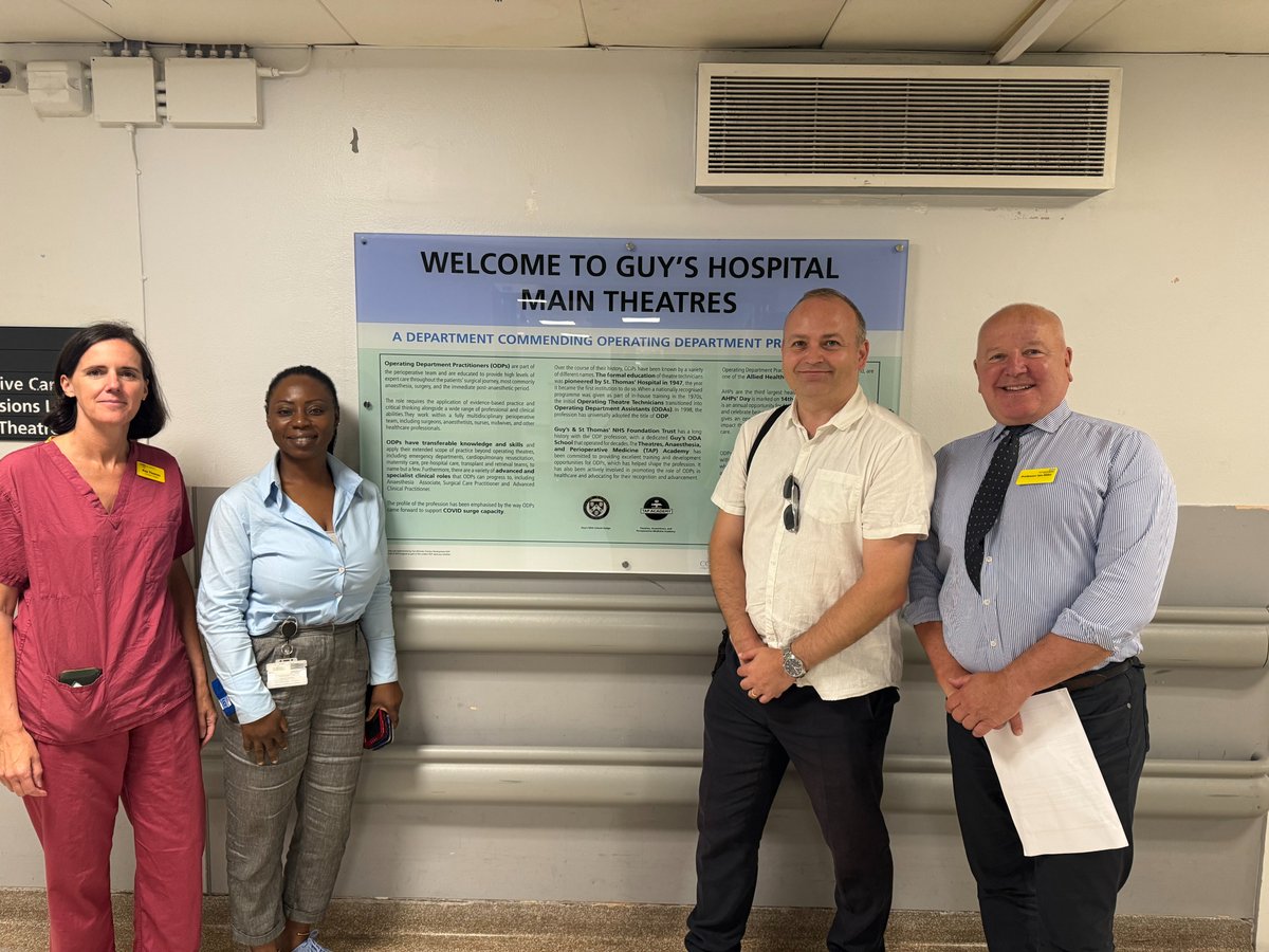 Last week we were pleased to welcome Neil Coyle, MP for Bermondsey and Old Southwark, to Guy’s Hospital.

Neil met with our Chief Executive, Professor Ian Abbs, and our Borough Wing theatres team.