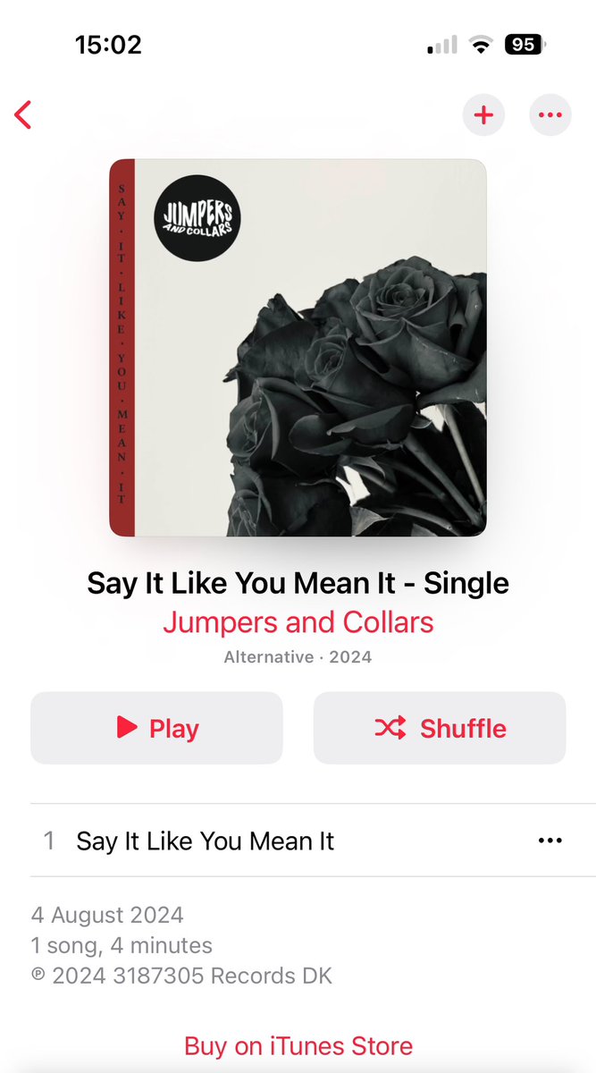 JumpersCollars's tweet image. Our new single ‘Say it like you mean it’ is out on all platforms now!!! Go stream it 😎😎