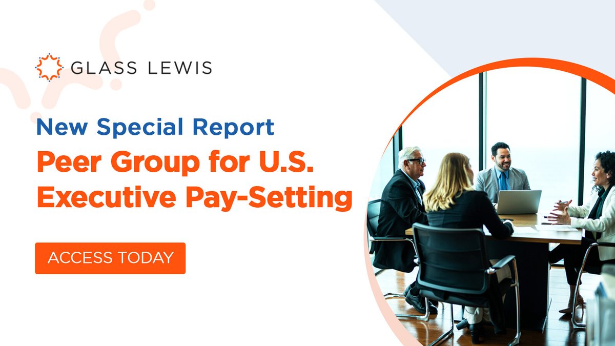 GlassLewis's tweet image. 📣NEW BLOG ALERT: #ExecutiveCompensation in the U.S. has skyrocketed in recent years, sparking investor and public scrutiny of pay benchmarking practices. To learn more, read our most recent article here: hubs.ly/Q02Kp-C50

#governance #ESG #CorporateGovernance