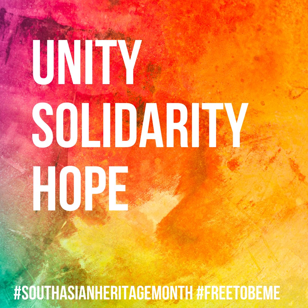 It’s been a heavy few days, but we’re here with you. We want to spread some positivity!

🌟 Lets flood twitter with our positive stories of heritage and culture. Uplifting our communities and standing in solidarity. ♥️
#SouthAsianHeritageMonth #FreeToBeMe #SAHM2024