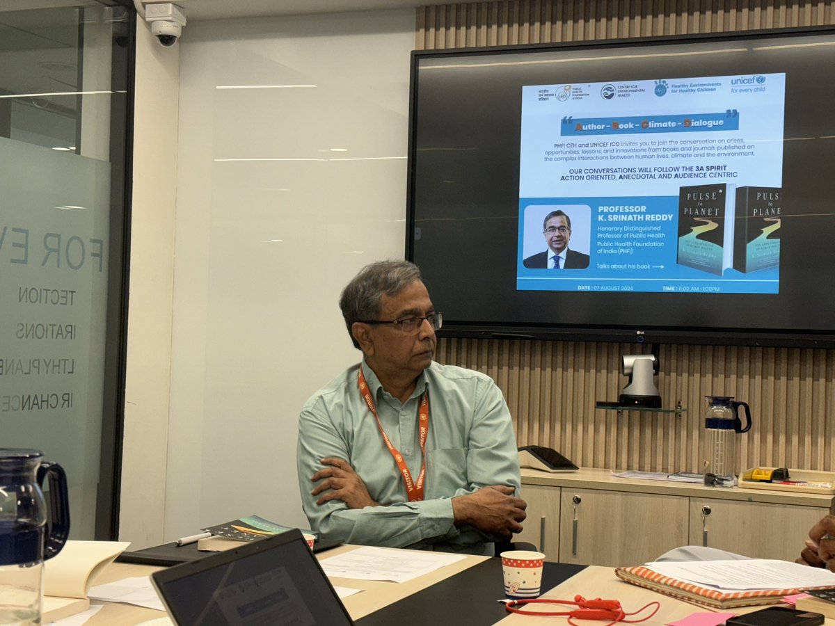 Had the opportunity to listen to Prof. K Srinath Reddy, a doyen of public health in India and for the world. He discussed his must read book - Pulse to Planet which explores the impacts of climate change on human health, and beyond. 

This conversation was part of a brilliant new