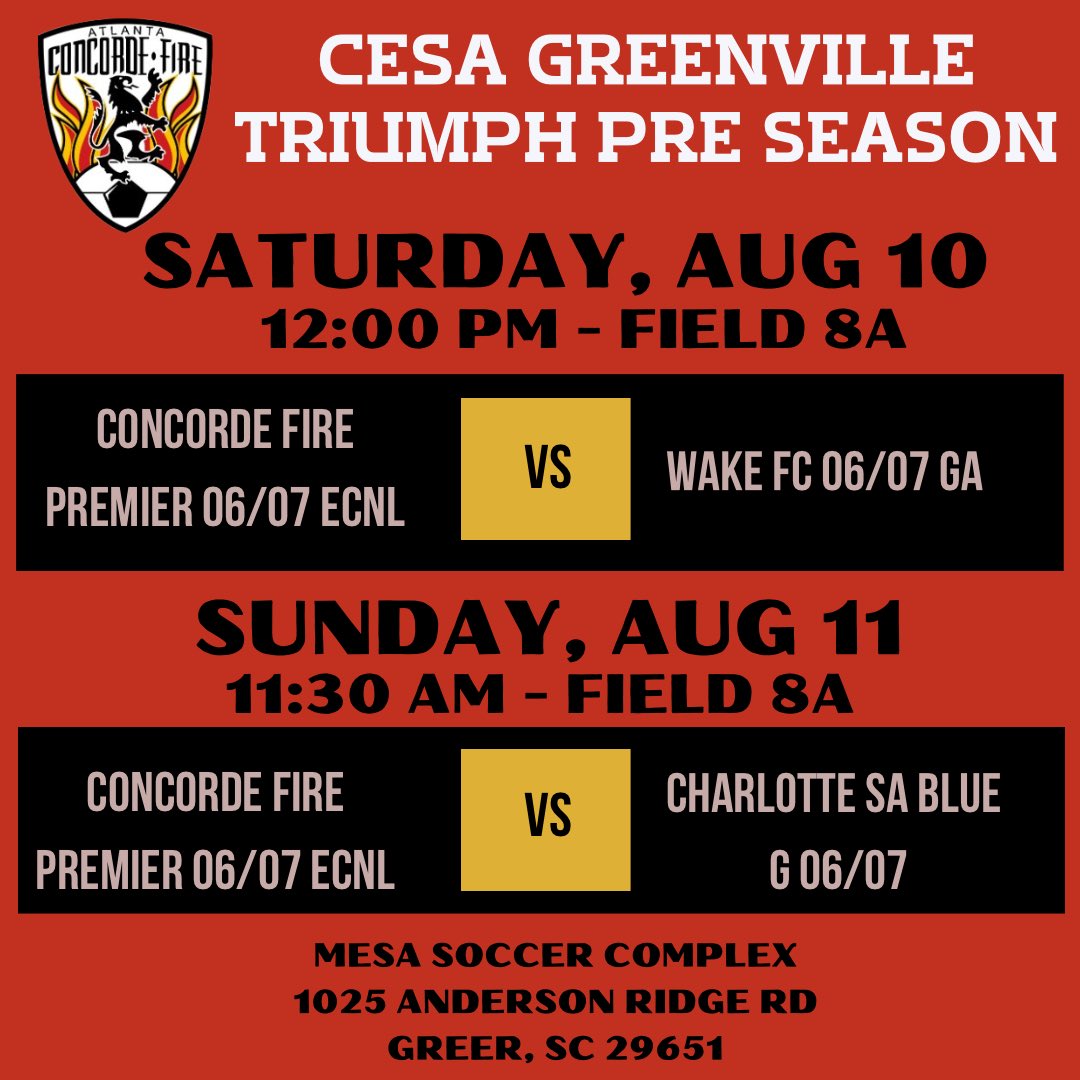 Concorde Fire 06/07 Premier ECNL (@cf06premierecnl) on Twitter photo Getting ready for our upcoming season!
⚽️🔥LET’S GO FIRE⚽️🔥⚽️
<a href="/ImYouthSoccer/">ECNL/GA/Recruiting/College Soccer</a> <a href="/ECNLgirls/">ECNL Girls</a> <a href="/ECNLSoutheast/">ECNL Southeast Girls</a> <a href="/ConcordeSoccer/">Concorde Fire Soccer</a> <a href="/ImCollegeSoccer/">College Soccer Truth ™</a> Getting ready for our upcoming season!
⚽️🔥LET’S GO FIRE⚽️🔥⚽️
<a href="/ImYouthSoccer/">ECNL/GA/Recruiting/College Soccer</a> <a href="/ECNLgirls/">ECNL Girls</a> <a href="/ECNLSoutheast/">ECNL Southeast Girls</a> <a href="/ConcordeSoccer/">Concorde Fire Soccer</a> <a href="/ImCollegeSoccer/">College Soccer Truth ™</a>