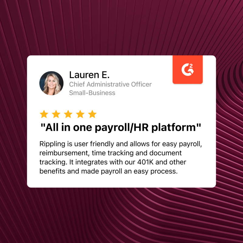 Rippling's tweet photo. Business leaders harness Rippling to run their workforce more efficiently, eliminating administrative friction and empowering their employees.