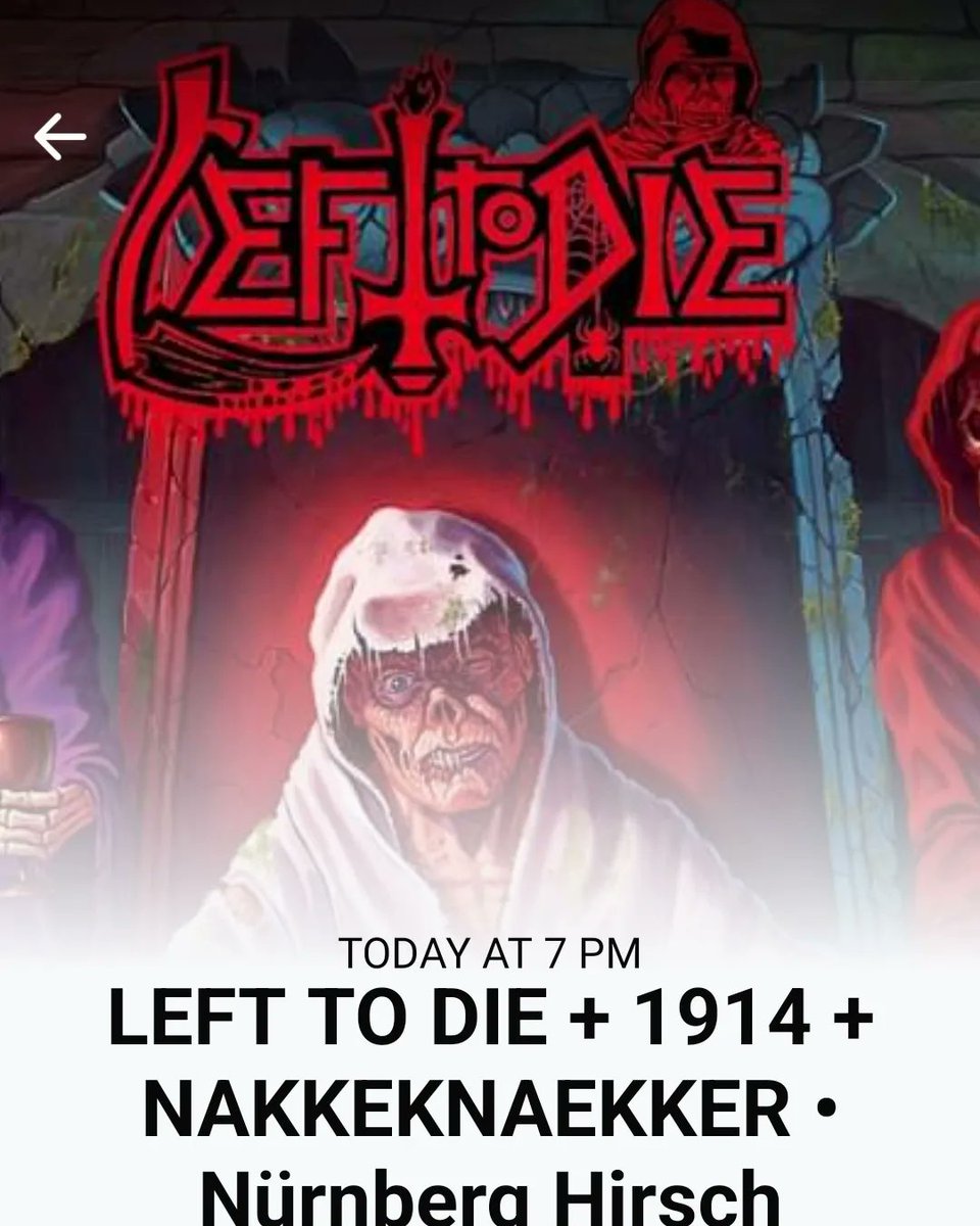 TerryButler67's tweet image. Nürnberg we are here at Hirsch and ready to dish out a 
Deathly dose of 
FLORIDA DEATH METAL !!

We've got plenty of merch for you so get your asses down here !!

#floridadeathmetal #leprosy #lefttodie #screambloodygore #getyoffyourass #routeonebooking