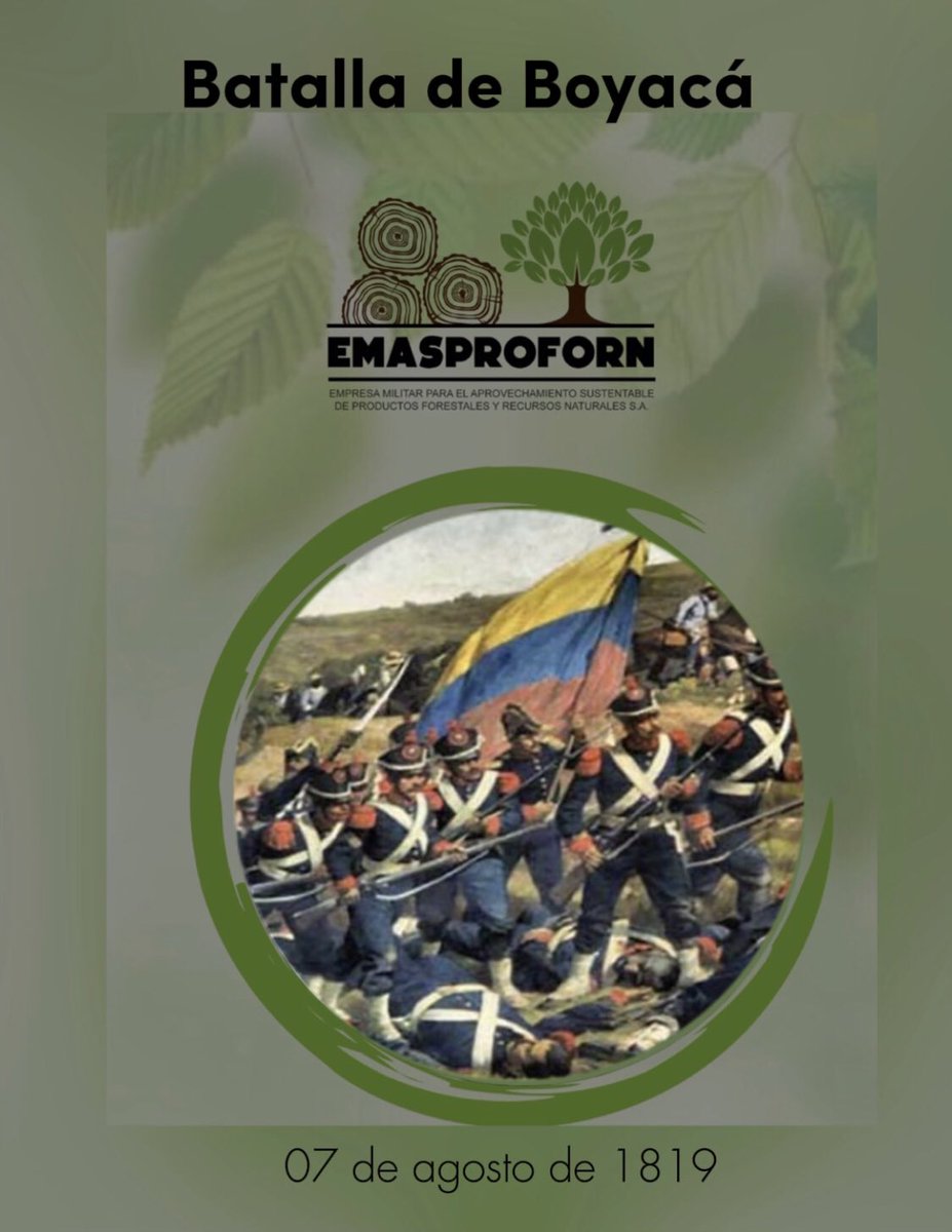 emasproforn's tweet photo. La batalla de Boyacá, también conocida como la batalla del Puente de Boyacá, fue la confrontación más importante de la guerra de independencia de Colombia que garantizó el éxito de la Campaña Libertadora de Nueva Granada. Este acontecimiento tuvo lugar el día 7 de agosto de 1819 https://t.co/m3dx0xoBxv