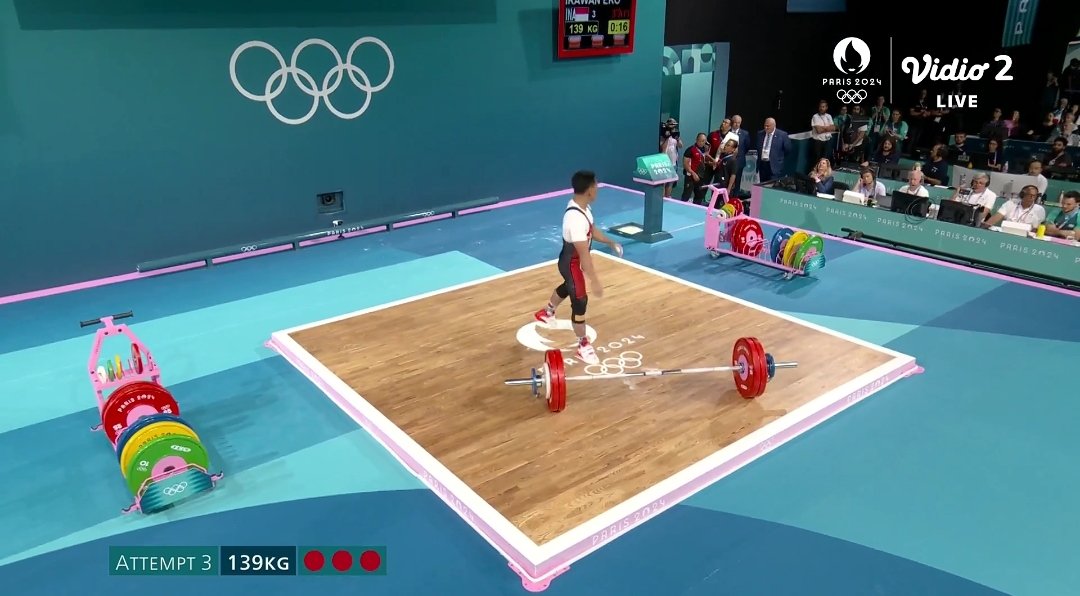 bhulukhuduktv's tweet photo. Eko Yuli Irawan - 61 kg Snatch 3rd attempt

139 kg ✅

#Weightlifting    #Paris2024 https://t.co/dbqG8o8wa5