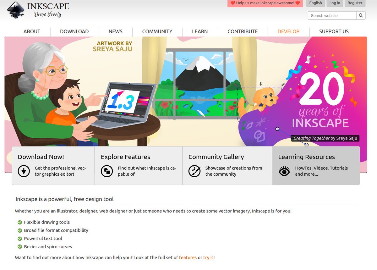 I think <a href="/inkscape/">Inkscape</a> is one of the most useful #opensource softwares for #Makers to learn! Useful for so many processes. I'm running a workshop at the #Ffiws Porthmadog #Makerspace on the 14th. 6-8.30pm. It's a £5er. More details and book on here mentermon.simplybook.it/v2/