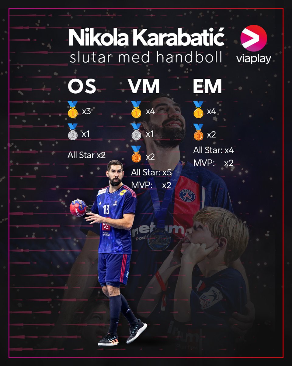 En av världens bästa handbollsspelare genom tiderna har stängt klisterburken 🔥🇫🇷

Nikola Karabatić som gjorde sin första seniorsäsong 2000, och sitt första mästerskap VM 2003, har valt att avsluta karriären i och med Frankrikes uttåg ur OS.