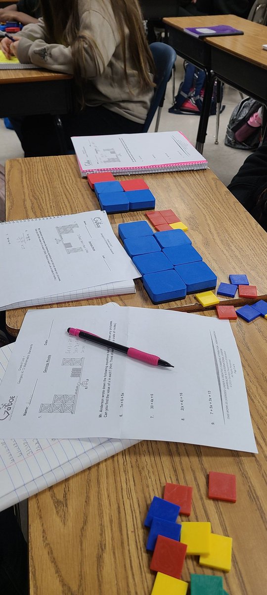 Ms. Shields (@msshieldsedu) on Twitter photo Today <a href="/CousinsMiddle/">Cousins MiddleSchool</a> students are learning to solve equations using algebraic reasoning and manipulative so they can understand the process balancing equations. #geologyrocks #NCS Today <a href="/CousinsMiddle/">Cousins MiddleSchool</a> students are learning to solve equations using algebraic reasoning and manipulative so they can understand the process balancing equations. #geologyrocks #NCS