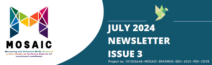 The third issue of <a href="/MOSAICeuproject/">MOSAIC</a> is out.
Read all about the project's activities carried out during the first 6 months of 2024, including MOSAIC Research Reports focused on relevant topics for the future of #artsandcrafts and #VocationalExcellence!
👉mosaiceuproject.eu/download/newsl…