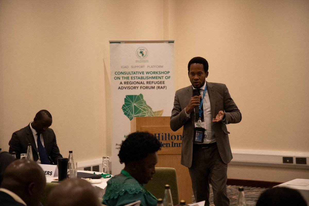 IGADHealthS's tweet photo. #IGADSupportPlatform 

#PartnersExperince: How the Refugee Engagement Forum (REF) ensures meaningful participation in Uganda. Submission by @UNHCRuganda's Dime Zbigniew Paul at the regional IGAD #RefugeesAdvisoryForum consultations in 🇺🇬🇺🇬

🌻National Level: Comprehensive Refugee Response Framework (CRRF), Quarterly Steering Group Meeting (2 REF representatives )
🌻Settlement level: REF Representatives in monthly Inter-Agency coordination meetings
🌻Zonal level: Zonal coordination meetings (Monthly)
🌻Quarterly protection coordination meeting at the regional level

#RefugeeVoices
