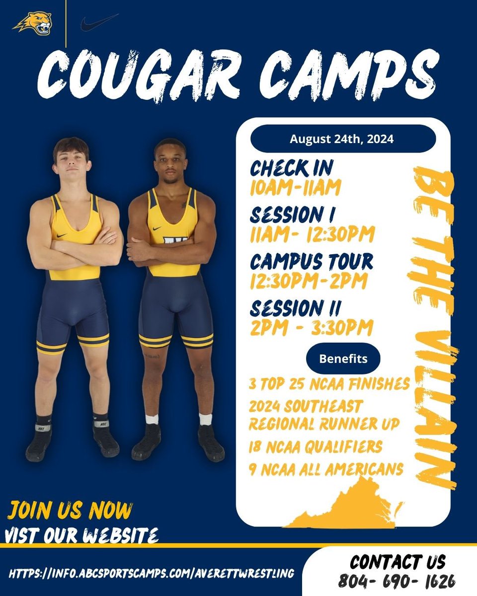 averettwres's tweet photo. We are all booked for the 1st Prospect Camp of the year ๐๐ผ
Lucky for you, we have 4 MORE CAMPSโผ๏ธ
Come check in with us and get some work ๐ค
#BetheVillain #ThriveNChaos https://t.co/9V4mJ9U6vZ