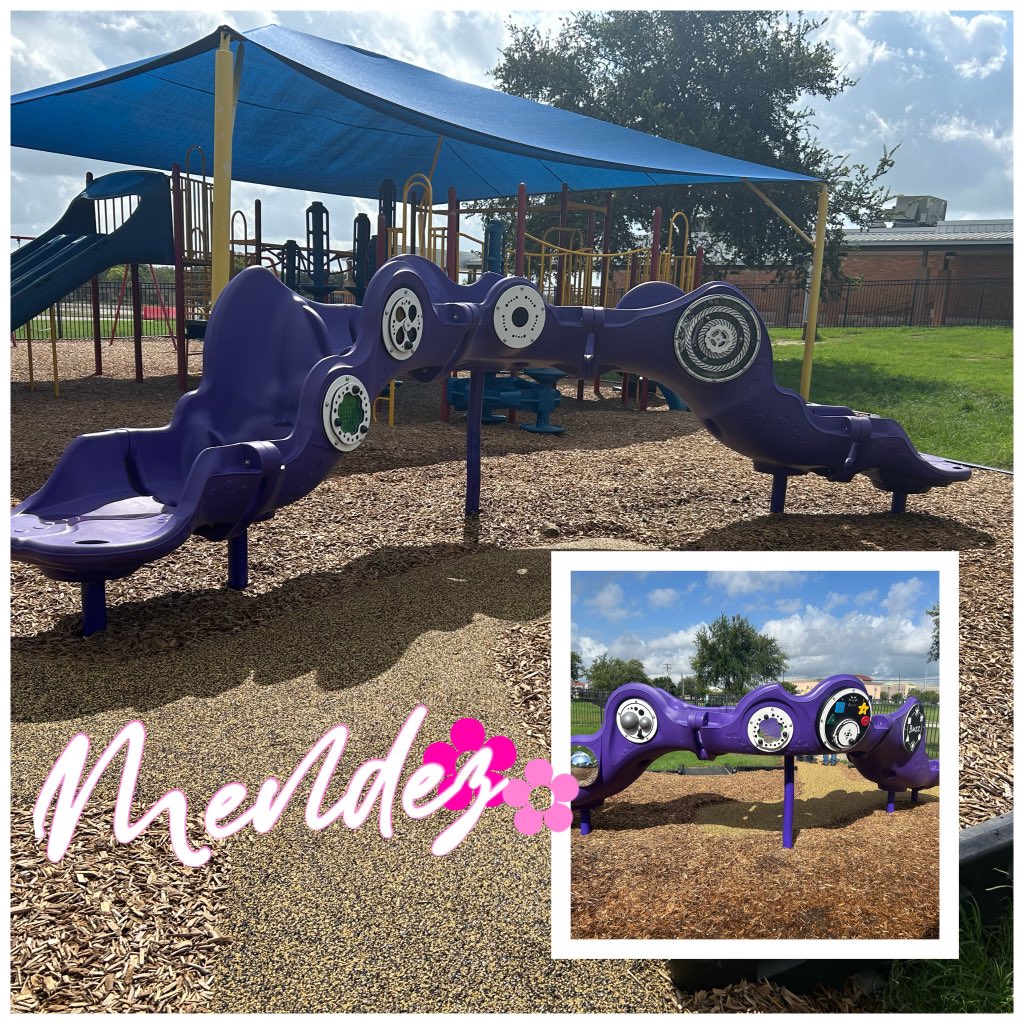 SMCISDsped's tweet photo. A great addition to a playground at Mendez! #accessibleplay #strikeasone https://t.co/7yAXix31bH