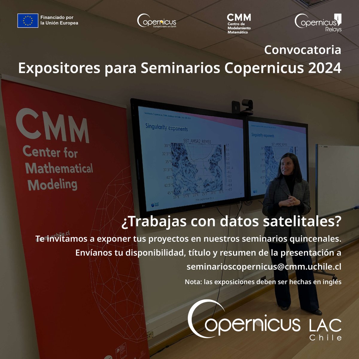 📢 ¡Invitación abierta! Participa como expositor/a en nuestros Seminarios Copernicus 🌍

Si trabajas con datos satelitales y quieres compartir tus avances e ideas, ¡este es tu espacio! ✨

Más info: copernicuslac-chile.eu/noticias/convo…

#SeminariosCopernicus #CopernicusLAC