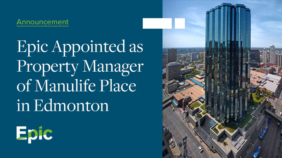 We are proud to announce our appointment as property manager for Manulife Place in Edmonton, Alberta.  Manulife Place is an 861,000 square foot, 36-story, AA mixed-use property with direct connection to downtown Edmonton’s vast pedway network.

Read more: bit.ly/3YTsAZd