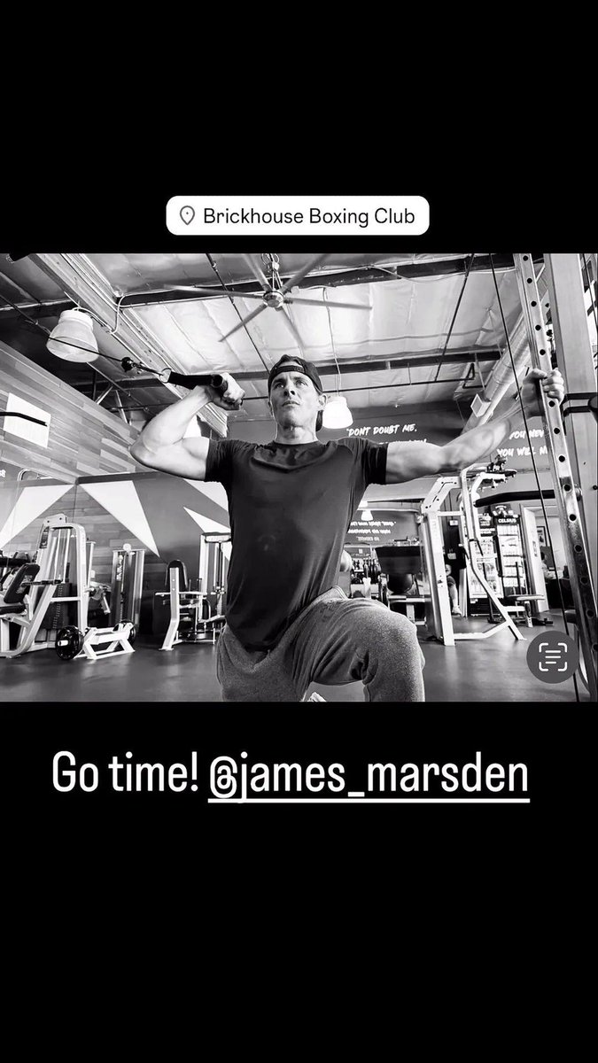 ElaineReginada7's tweet photo. From Adam Nicklas's stories: #JamesMarsden #worksout at the BrickHouse Boxing Club on August 6, 2024
#James Marsden
#fitness
#instalei
#personaltrainer
#celebritylifestyle
#Hollywoodcelebrities
#muscles https://t.co/fn3qDhkx3D