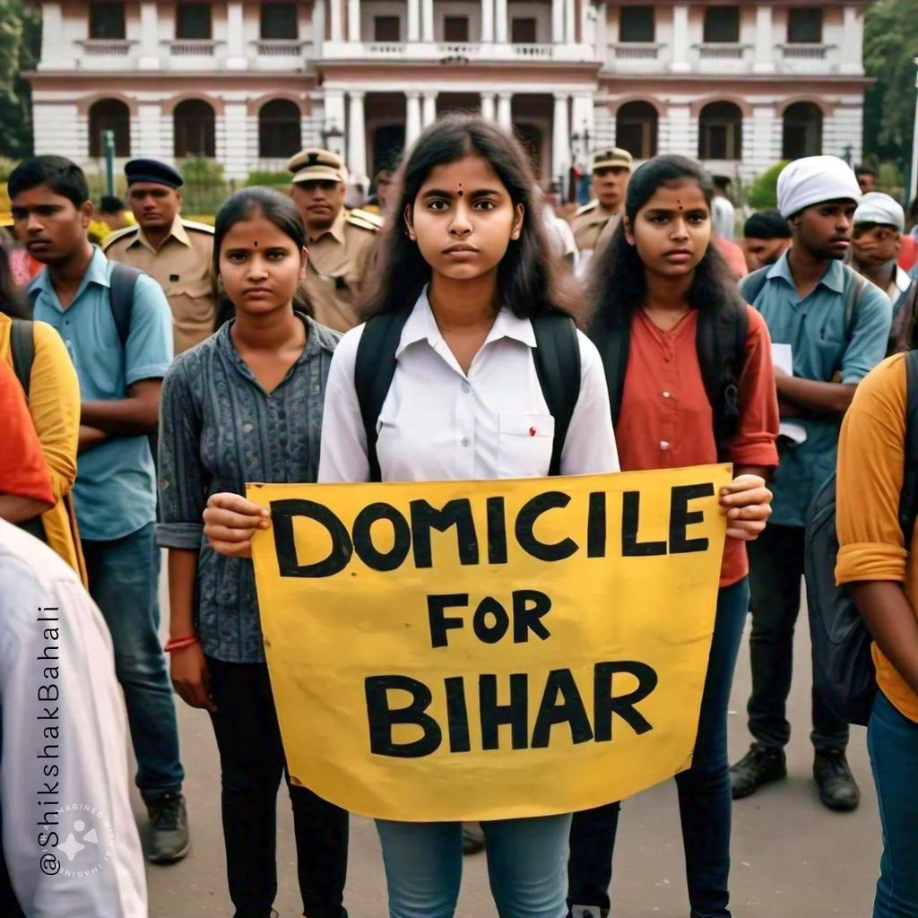 ShikshitBihar's tweet photo. सभी शिक्षक अभ्यार्थियों से निवेदन है कि एक बार ये बयान को पढ़िए - 

“बिहार में डोमिसाइल नीति लागू होना चाहिए। वोट दे बिहारी और नौकरी पाये बाहरी, यह नहीं चलेगा। बिहार में डोमिसाइल नीति लागू होने से बिहारियों को नौकरी मिलेगी और बेरोजगारों को मौका मिलेगा। और रोजगार ज्यादा से ज्यादा बिहारियों को मिलेगा।”

पता है किसने कहा था - बिहार भाजपा के प्रदेश प्रवक्ता श्री  @BjpArvindBihar जी ने. शायद अब उन्हें भी याद ना हो, हो भी क्यों अब खुद उनकी पार्टी सत्ता में जो है .

अब आप ही सोचिए की ऐसे नेताओं को अगर हम बिहार के शिक्षक अभ्यर्थी के प्रति जरा सी भी हमदर्दी होती तो वह आज भी डोमिसाइल के लिए आवाज उठाते ।

ये लोग सिर्फ हम शिक्षक अभ्यर्थियों के समर्थन के लिए एक- आध बयान अथवा ट्वीट कर देते हैं और हम लोग भी खुश हो जाते हैं वरना ऐसे नेताओं को जानता कौन है ।