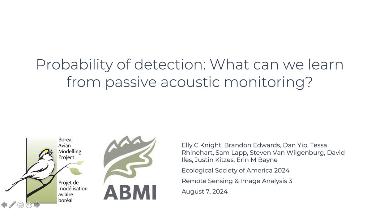 Hey #ESA2024! Need some stats and acoustics with your morning coffee today? Come see my talk in 203C at 9:15!