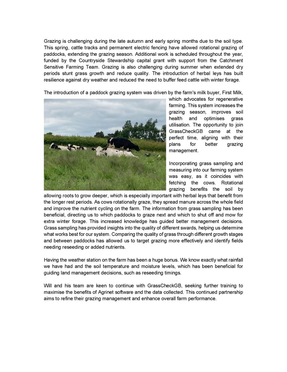 Next in our fourth farmer case study series, we're featuring Will Langton from Crowfields Farm. 

Read how GrassCheckGB is helping with grazing management and is enhancing regenerative dairy practices on farm🚜

<a href="/UKAgriTech/">UK Agri-Tech Centre</a> <a href="/HybuCigCymru/">HCC</a> <a href="/TheAHDB/">AHDB</a> <a href="/qmscotland/">QMS</a>