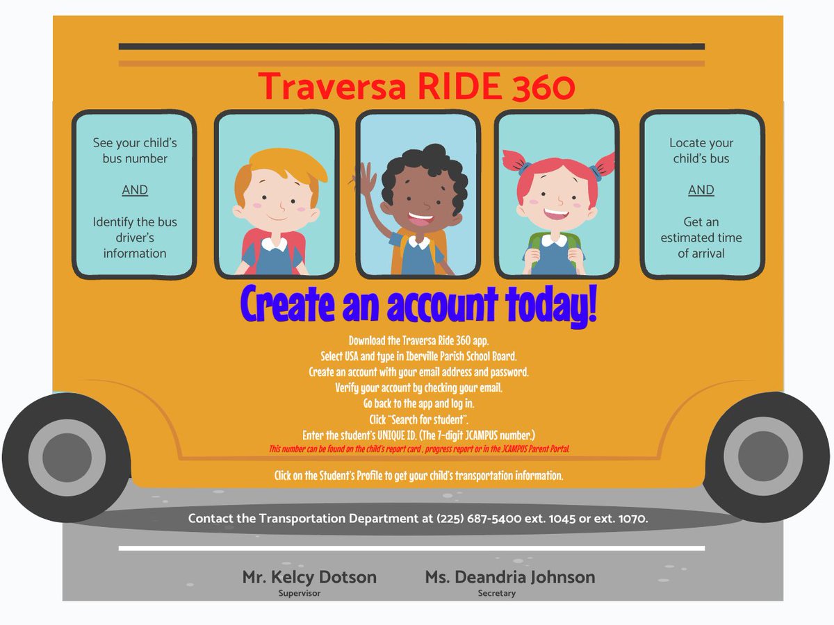 We are excited about the 2024-2025 school year!
Reminder:  We have GPS tracking for our school buses. See the flyer for instructions on how to set-up your account. #MovingForward