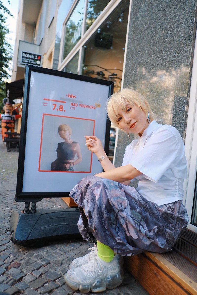 NAO_WORLDWIDE's tweet photo. Here I come to Berlin! 1st show at @hhvrecords 6 pm! In-store live❤️🔥🫶🏻 #berlin #instorelive #naoyoshioka https://t.co/epYFALPgKc