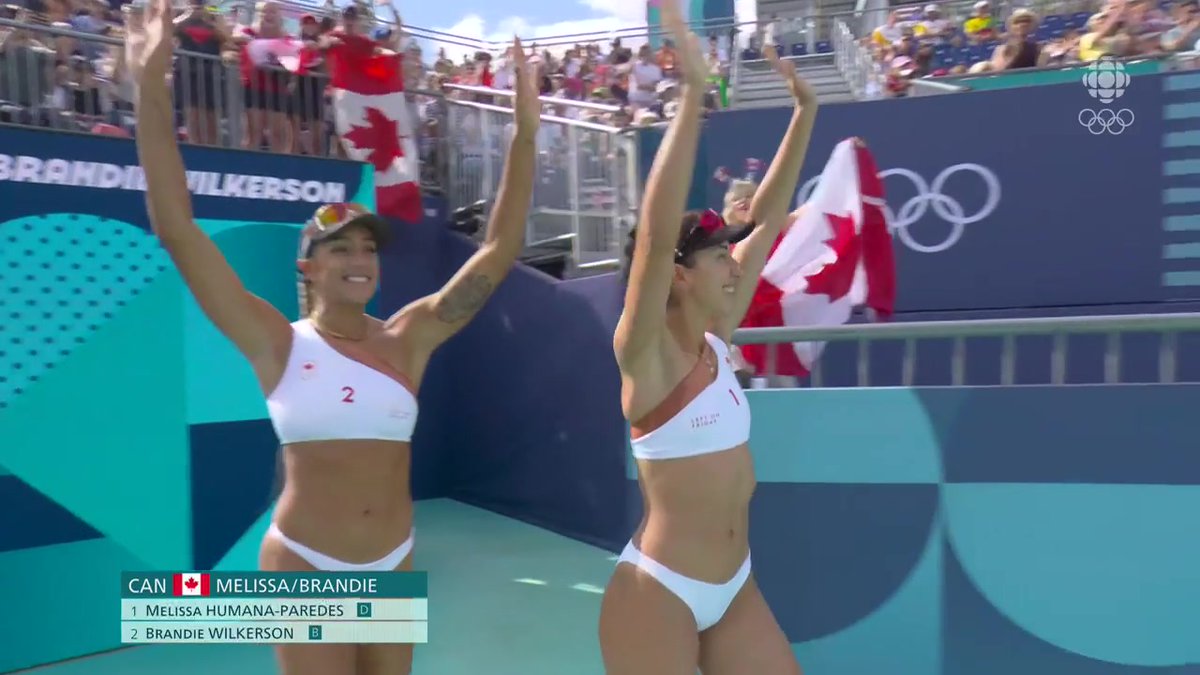 Time to head to the beach 🏐

Brandie Wilkerson and Melissa Humana-Paredes take on Spain in the quarterfinals at #Paris2024

Watch LIVE now on <a href="/cbcgem/">CBC Gem</a> 
gem.cbc.ca/live-event/433…