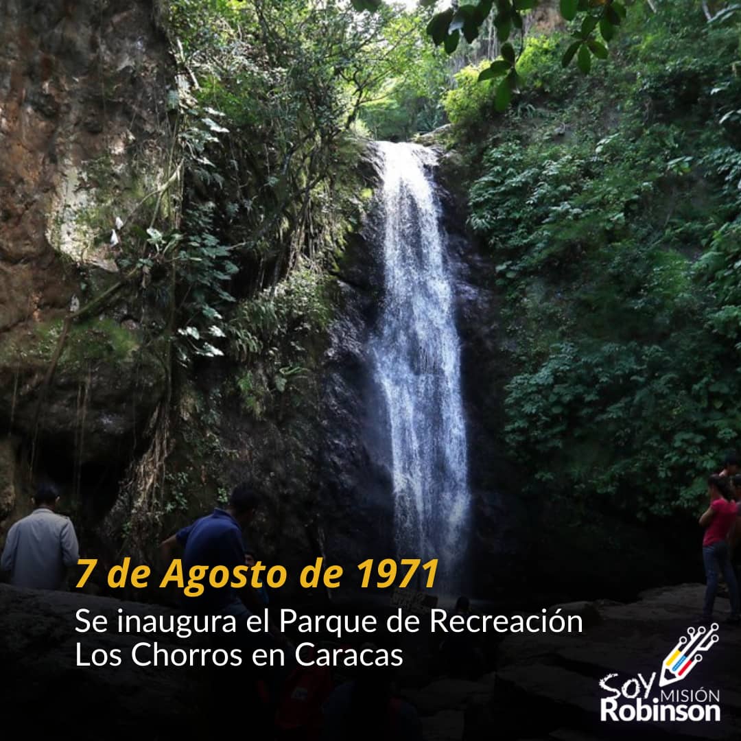 En el año de 1971 se inaugura el Parque Recreacional Los Chorros en las faldas del Parque Nacional #Warairarepano en Caracas
Cuenta con una extensión de 4,5 hectáreas con árboles tipo caobos, bucares, ceibas, y especies de animales.

#VenezuelaHaceJusticia

<a href="/NicolasMaduro/">Nicolás Maduro</a>