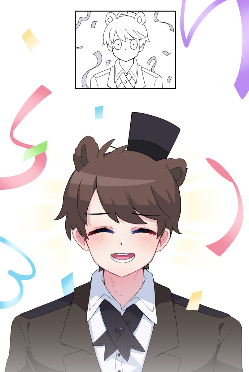 listen2icntlstn's tweet photo. Happy birthday!! 10th Anniversary🎉
Let's Party!🎂

#FNAF #FNAF10thAnniversary #FNAF擬人化 https://t.co/29Ji4NKMcp