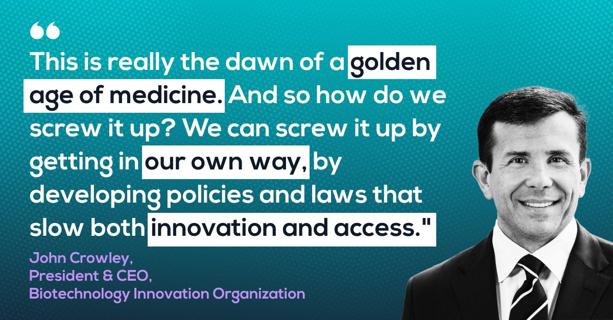 a16z Bio + Health (@a16zbiohealth) on Twitter photo Misguided policies can slow innovation and restrict patient access to treatments. John F. Crowley, President & CEO of <a href="/IAmBiotech/">Biotechnology Innovation Organization</a>, noted that regulations failing to consider the entire biotech ecosystem can lead to unintended consequences. In conversation with <a href="/JorgeCondeBio/">Jorge Conde</a> , Misguided policies can slow innovation and restrict patient access to treatments. John F. Crowley, President & CEO of <a href="/IAmBiotech/">Biotechnology Innovation Organization</a>, noted that regulations failing to consider the entire biotech ecosystem can lead to unintended consequences. In conversation with <a href="/JorgeCondeBio/">Jorge Conde</a> ,