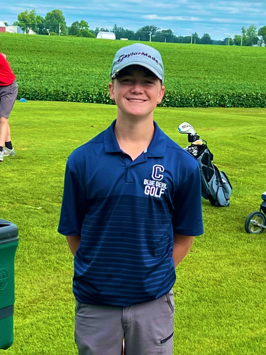 CareyGolf's tweet photo. BC N10 Shootout at Cranberry Hills- Blue Devils place 4th/8 with a team score of 167. Mohawk takes 1st with 160. 

⛳️ Mullholand 41
⛳️ Roberts 41
⛳️ Resendez 42
⛳️ McLaughlin 43
⛳️ Baker 46
⛳️ Hertel 47

Next up is the SE Invite on Thursday at Clinton Heights! https://t.co/GUT0yVzBoL