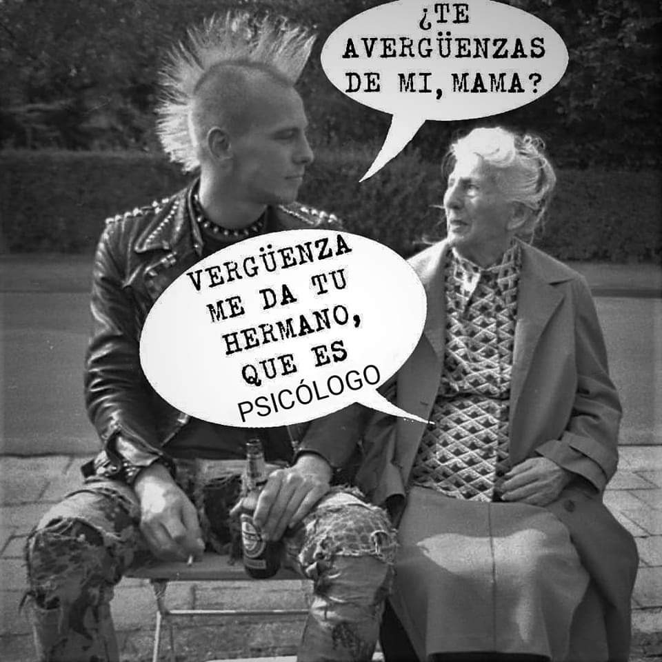 ¡Si ves a un psicólogo, no corras!  huye por tú vida!!!

#AntiPsistema #APAB #Sepiafrenia #PsicoteraMierda #TrastornoBoboPsistemico #BataPatata