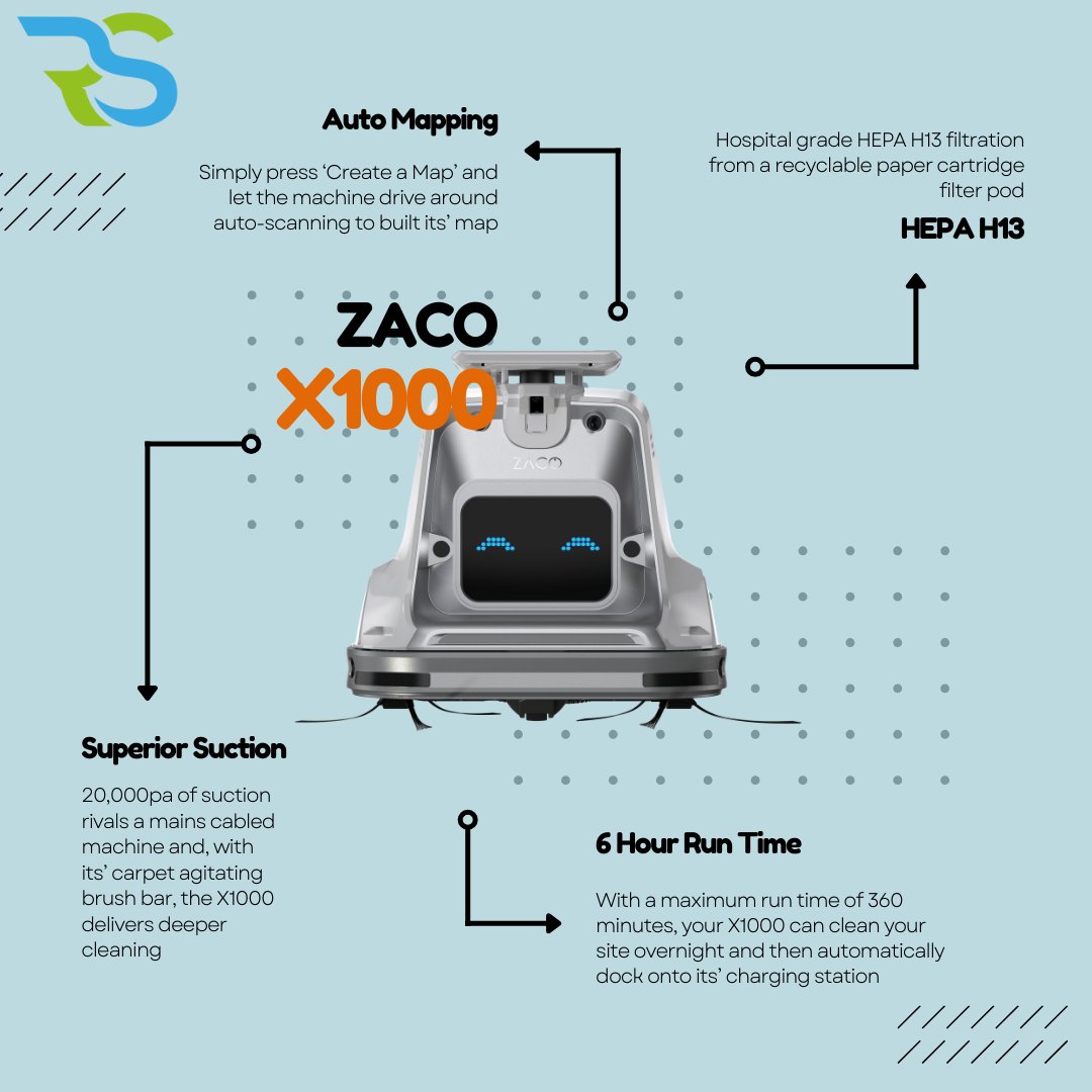 Why is the #X1000 from <a href="/ZacoRobot/">ZACO Robot</a> taking the cleaning industry by storm?

More information: rscleaningmachines.com/pages/x1000

Book a free demo: rscleaningmachines.com/pages/book-a-d…

#Cobotics #vacuumcleaner #efficiency #productivity #innovation